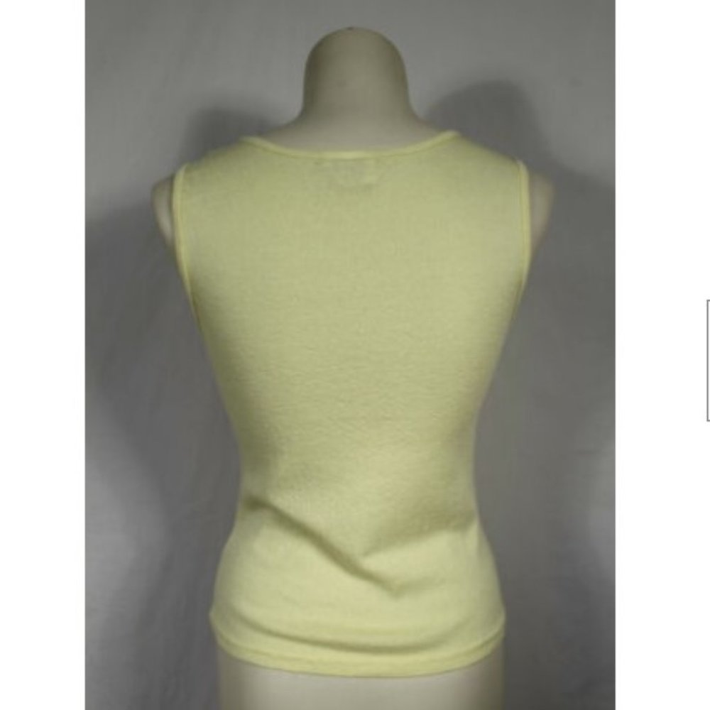 Michael Stars Yellow Sleeveless Shell Original Tee - Picture 4 of 5